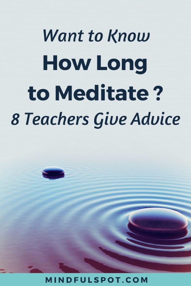 Ripples on water with text overlay: How Long Should You Meditate?